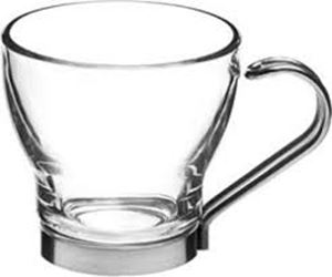 Immagine di OSLO BICCHIERE PUNCH IN VETRO CON MANICO INOX cl. 9