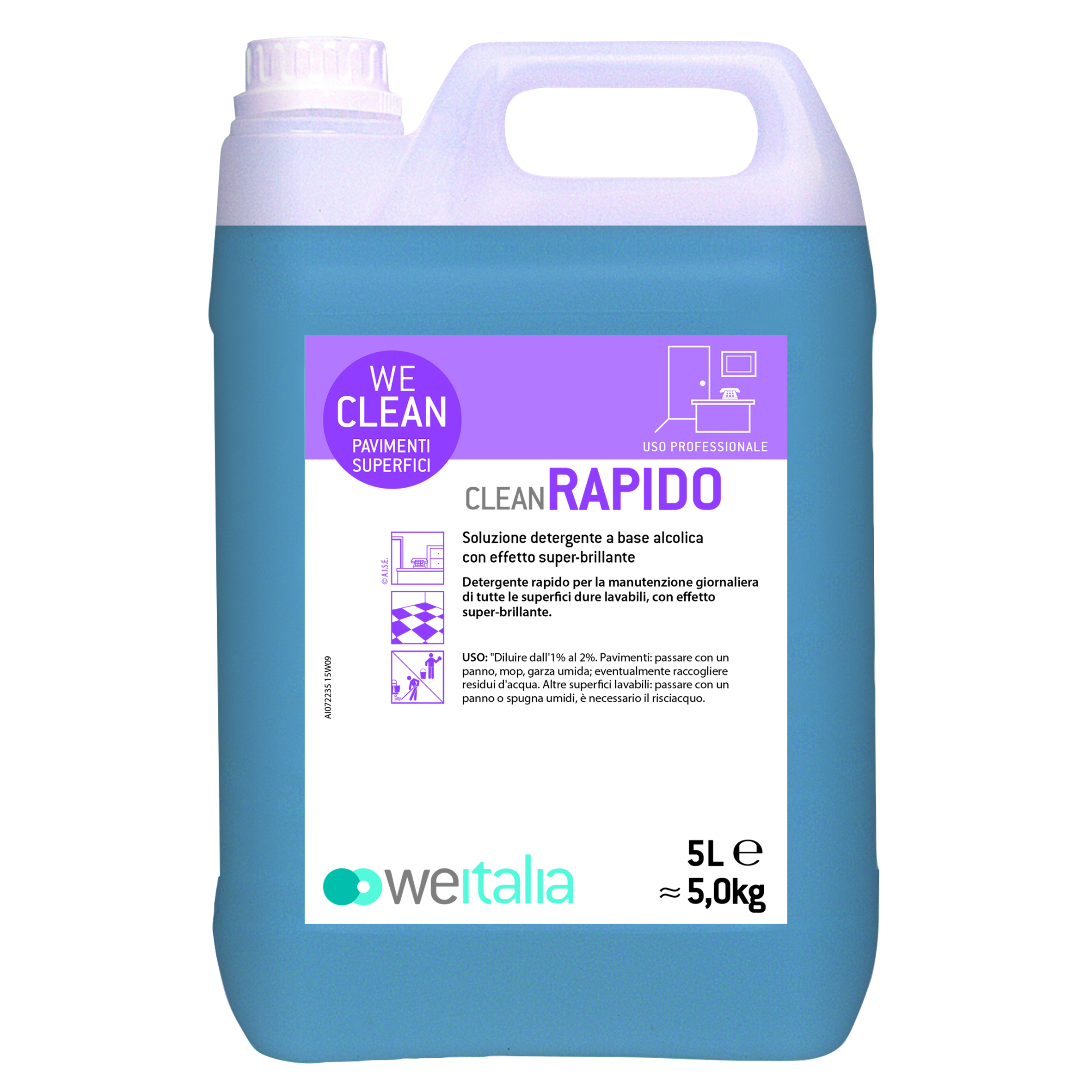 CLEAN RAPIDO BASE ALCOOL. 2X5LT 