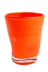 Immagine di BICCHIERE VETRO SOFFIATO SAMOA ARANCIO CERAMIC