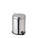 Immagine di BIN PATTUMIERA TONDA INOX CON PEDALE DA 14 Lt cm 27 h 38 art. 906712