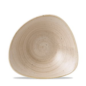 Picture of STONECAST P.TO F.DO/COPPA TRIANGOLARE 23,5 cm NUTMEG CREAM