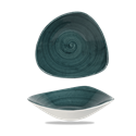 Picture of STONECAST P.TO F.DO/COPPA TRIANGOLARE 23,5 cm PATINA RUSTIC TEAL