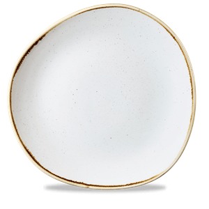 Picture of STONECAST ORGANIC PIATTO PIANO cm 28,6 BARLEY WHITE