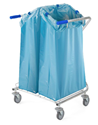 Picture of FILMOP 8049 CARRELLO IN TUBOLARE CROMATO c/PORTASACCO 2x120 lt